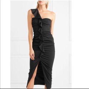 NEW Veronica Beard Biba One Shoulder Midi Dress